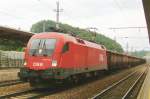 BB 1116 173 with wood train at Vcklabruck on 1 June 2009.