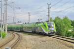 CAT headed by 1116 142 approaches Schwechat on 28 May 2012.