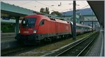 The ÖBB 1116 184 with an IC to Vienna in Bregenz.