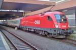 On 25 September 2017 ÖBB 1116 124 stands at Düsseldorf.