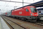 ÖBB 1116 174 stands in Breclav on 1 January 2017.