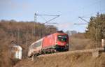 1116 274-0 with EC Mozart at Urspring (Swabian Alb), March 1st, 2010.