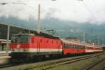 Scanned picture of 1144 200 calling at Innsbruck Hbf on 2 June 2003.