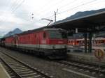 OBB 1144 224 leads a freight through Jernbach, August 2012.