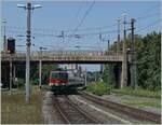 The ÖBB 1144 280 with his IC  Bodensee  from Innsbruck Hbf to Lindau Insel is arriving at Bregenz. 

14.08.2021