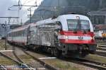 The EC 80 ----> Verona PN / Monaco HBF departing from Brenner (BZ) car owner 1216,020 the OBB / E.190.020 I-TN