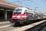 BB advertiser 1216 020 in Verona Porta Nuova on 1 July 2013.