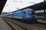 RailJet 1216 237 speeds through Praha-Vrsovice on 6 April 2017.