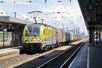 CargoServ 1216 933 thunders through Wels on 8 May 2018. 