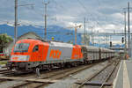 On 18 May 2010 RTS 1216 901 enters Buchs SG with a working train.