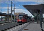 The ÖBB ET 4024 102-8 on the way to St Margrethen by his stop in Lustenau.
23.09.2018