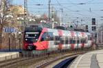 ÖBB 4024 134 enters Wien-Heiligenstadt on 31 December 2016.