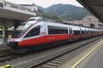 ÖBB Talent 4024 067 stands in KUfstein on 19 May 2023 after being coupled to a sister EMU.