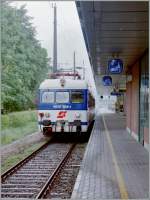 The BB 4030 309-1 in Bregenz is ready to departure to go to St Margrethen.