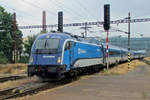 CD RailJet 1216 235 passes through Praha-Vrsovice on 16 September 2017 after having done her job -a Graz--Wien--Prahan service.
