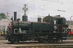 On 30 May 2004 ex-BBÖ 770.86 catches the rain at Salzburg-Itzling during the 40th anniversary of the ÖGEG, then yet to move to their current base at Ampflwang.