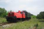 BB 2062.33 with 1080.01 in tow shunts at the Heizhaus Strasshof on 28 May 2012.
