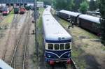 Blauer Blitz (Blue Flash) 6645.02 stands in the heizhaus Strasshof on 28 May 2012.