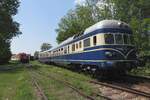 Former ÖBB Blauer Blitz (Blue Flash) 5145.11 stands in the Heizhaus Strasshof on 21 May 2023.