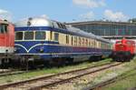 Former ÖBB Blauer Blitz (Blue Flash) 5145.14 stands in the Heizhaus Strasshof on 21 May 2023.