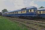Former ÖBB Blauer Blitz (Blue Flash) 5145.11 stands in the Heizhaus Strasshof on 21 May 2023.