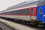 Carrozza cuccetta delle Ferrovie Slovacche (SK-WSBA Bcmh 51 56 05-70 509-1) alla stazione di Vienna Ovest faceva parte di un treno.