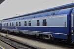 Carrozza letto della ferrovia ungherese (CFR 61 53 70-91 006-4 RO-CFR Calatori) è stata agganciata a un treno alla stazione Westbahnhof di Vienna.