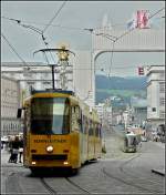 View on Hauptplatz at Linz on September 14th, 2010.