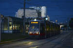 Tram B616 at Schottenring Station in Veinna.