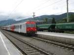 OBB 80-73 056-8 at the head of a Commuter train.