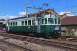 Ex-BN 761, now part of the BLS Historic Fleet, quitgs Burgdorf on 17 May 2025 with a special to Konolfingen.