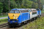 The Infrabel 6250 towing the 5514 and 7791 to the service depot in the port of Antwerp.