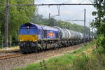 The HSL Belgium PB15 with a tank train on route to the port of Antwerp.  EMD JT42CWR (class 66) build in 2002 with construction N�20018360-5. Line 27A at Antwerp Airport. 06-08-2026