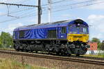 The Medway PB13 (266 018) coming from the port of Antwerp. EMD JT42CWR (class 66) build in 2002 with construction N�20018360-3. Line 27A at Antwerp Airport. 06-08-2026