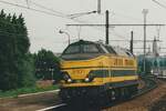 Solo ride for NMBS 5101 through the since 2013 defunct station of Antwerpen-Dam on 17 September 2004.
