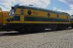 x-NMBS 5922 stands at Baasrode Noord as part of an exhibition on 6 July 2024 during the 'Scheldeland in Stoom' Weekend.