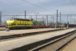 Working train with 6202 arrives at Gent Sint-Pieters on 22 May 2014.