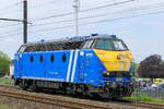 The Infrabel 6282 on route from the port of Antwerp. BN Brugge HLD 62 build in 1966 with construction N� 212 182.  NMBS Class 62: between 1961 and 1966 136 of these diesel locomotives were build by BN Brugge. Numbers: 6201 to 6333 and 6391 to 6393. M ...
