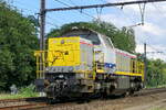 The NMBS 7762 (B-Technics named: Sumatra) to the port of Antwerp. Build by Siemens-Vossloh: type 77-78 construction n� 1000979 year of manufacture: 2002. Line 27A at Antwerp Airport. 02-07-2026