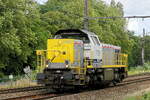 The Lineas 7780 on route to the port of Antwerp. Vossloh-Mak NMBS serie 77-78 build in 2002 with construction N� 1000997. Line 27A at Antwerp Airport. 23-07-2026