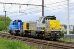 The Lineas 7836 with the Infrabel on route from the port of Antwerp.