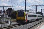 NMBS 4120 enters Gent Sint-Pieters on 2 July 2026 with a stopping train from Eeklo.