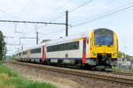 De NMBS 4178 met 2 andere DMU-eenheden komende van station Antwerpen-Berchem, volgende station is Lier.