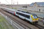 On 8 June 2015 NMBS 1357 hauls an EuroCity from Luxembourg to Brussels through Arlon.