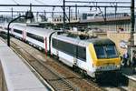 NMBS 1336 calls at Antwerpen-Berchem on 16 May 2002.