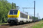 De Lineas 1321 en 1337 met de dagelijkse Arcelor Mittal staalshuttle van Esch-sur-Alzette in Luxemburg naar de haven van Antwerpen. NMBS Klasse 13: tussen 1997 en 2001 werden 80 van deze locomotieven gebouwd door Bombardier Brugge. Concept en onderdelen van Alstom Belfort. Originele NMBS-nummers: 1301 tot 1360, CFL-nummers: 3001 tot 3020. Maximaal snelheid: 200 km/u. Vermogen: 5200 kW. Voedingsspanning: 3000 V en 25 kV. Nummers 1301 tot 1345 zijn in dienst bij Lineas, nummers 1346 tot 1360 zijn in dienst bij de NMBS. Lijn 27A bij Antwerp Airport. 26-06-2026