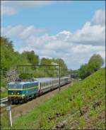 . The special train  Adieu Srie 20  photographed near Braine-le-Comte on May 11th, 2013.