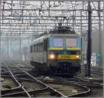 2134 with M 4 wagons is arriving at the station Gent Sint Pieters on February 27th, 2009.