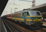 NMBS 2129 calls at Brussel-Noord with a fast train to Kortrijk via Oudenaerde on 16 July 1997.