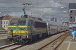 NMBS 2114 hauls an IC service to CHarleroi into Brussel-Noord on 19 September 2019.